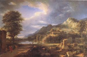 Pierre de Valenciennes The Ancient Town of Agrigentum A Composite Landscape (mk05) oil painting image